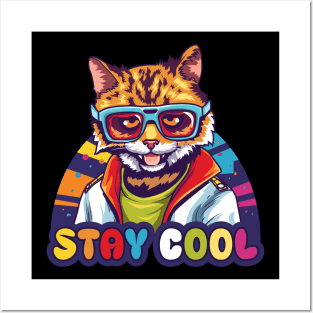 Stay cool cat Posters and Art